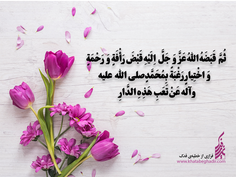 شرح جمله بیست و نهم خطابه فدک