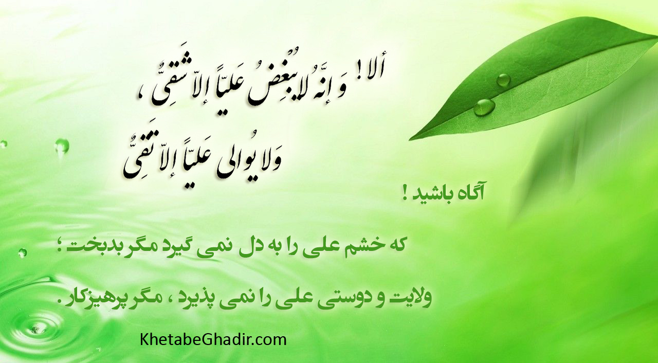 شرح جمله صد و پنجاه و هشتم خطابه غدیر